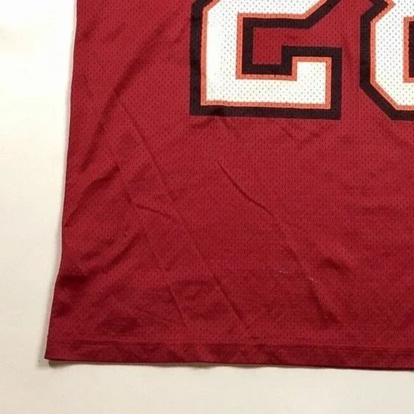 Tampa Bay Buccaneers Warrick Dunn 28 Red Football Jersey Mens Size 2XL NFL - Picture 9 of 12
